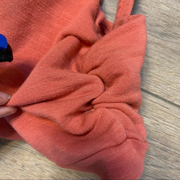 GYMSHARK Moroccan red Jersey ruched shorts bra - Picture 6 of 11